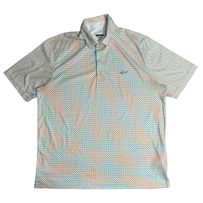 🐊 Greg Norman PlayDry Printed Polo Shirt – XL