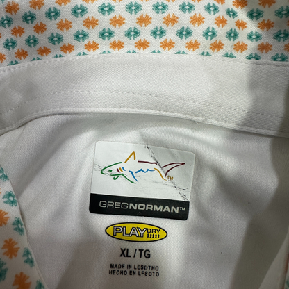 🐊 Greg Norman PlayDry Printed Polo Shirt – XL
