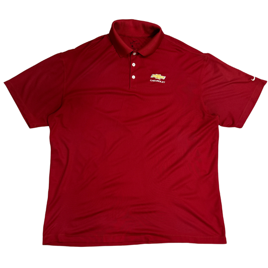Nike Dri-FIT Chevrolet Red Polo Shirt 🔴👕