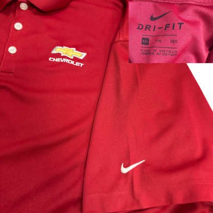Nike Dri-FIT Chevrolet Red Polo Shirt 🔴👕