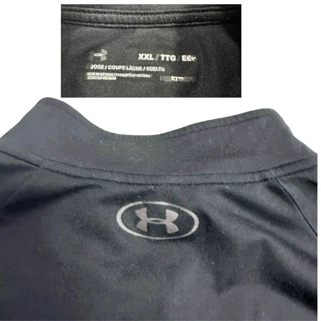 Under Armour HeatGear ¼ Zip Training Top – Black