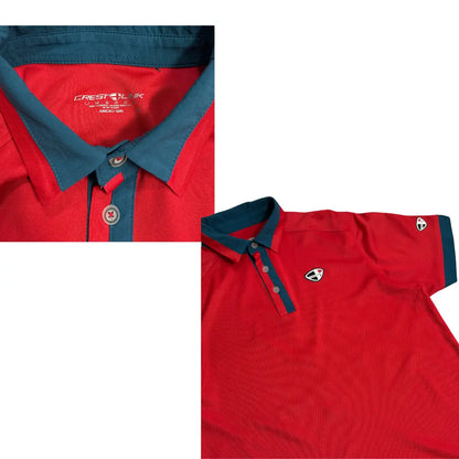 Crest Link Red Performance Polo Shirt