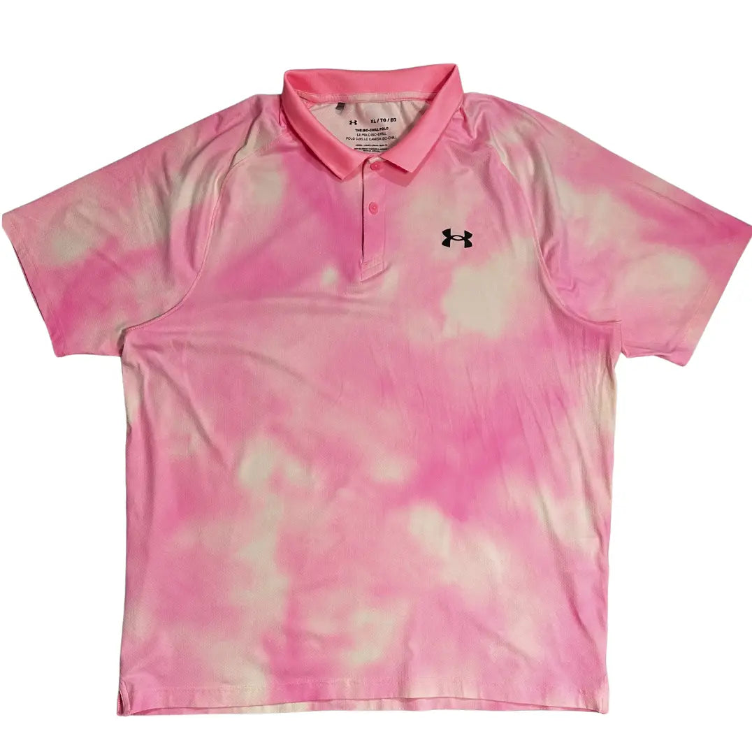 Under Armour ISO-CHILL Pink Polo Shirt – Original Performance Wear
