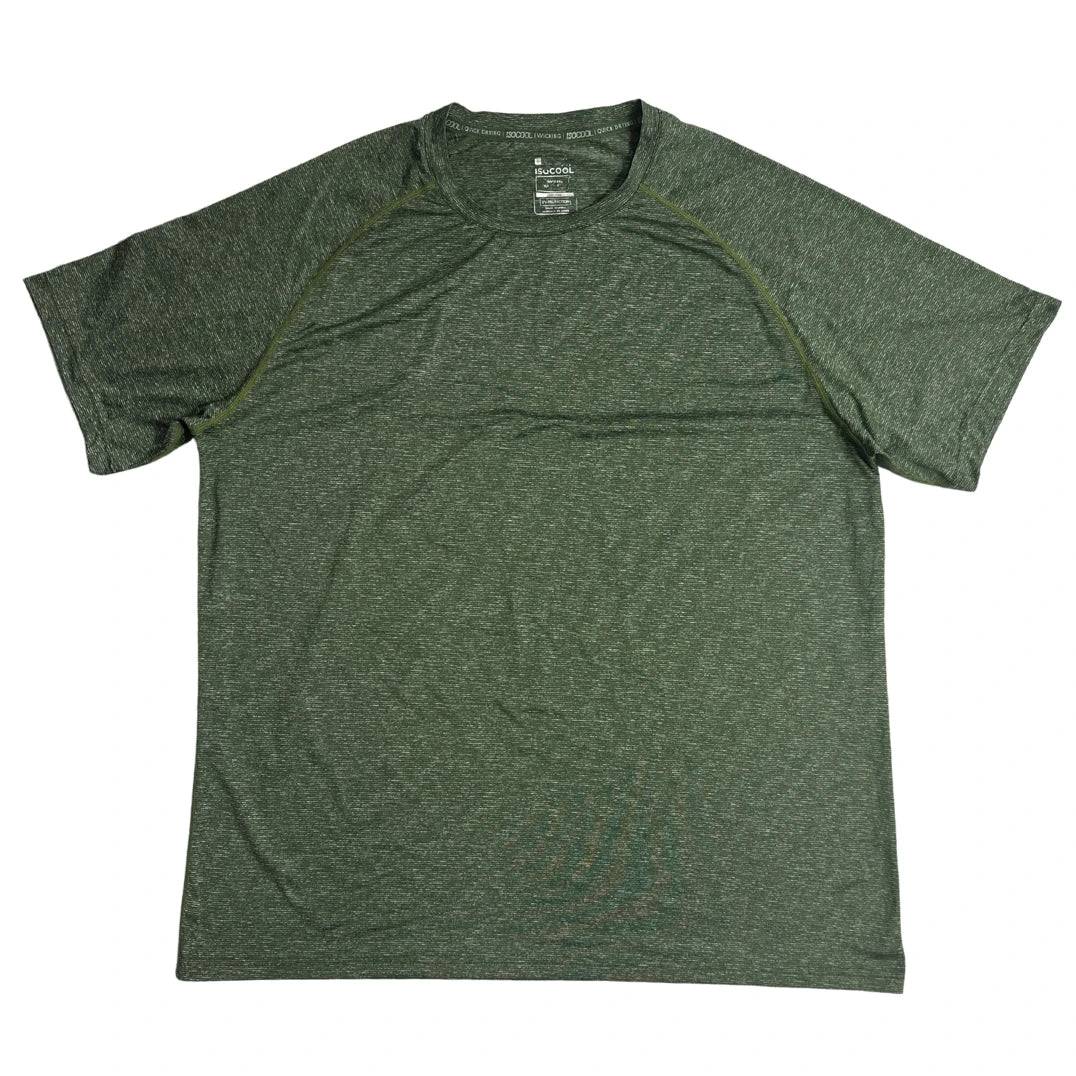 Decathlon IsoCool Green Quick Dry Active T Shirt Size XL 🌿🏃‍♂️