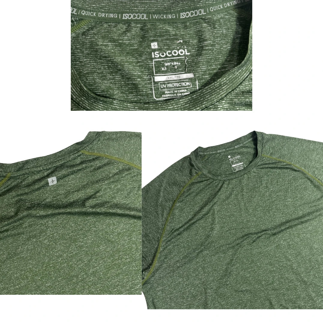 Decathlon IsoCool Green Quick Dry Active T Shirt Size XL 🌿🏃‍♂️
