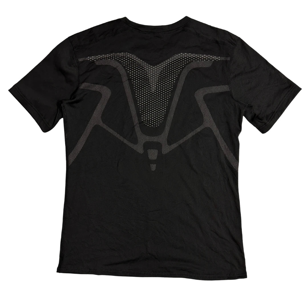 Black Compression Style Training T Shirt Muscle Design 🖤💪