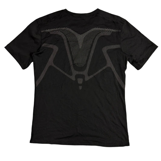 Black Compression Style Training T Shirt Muscle Design 🖤💪