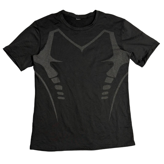 Black Compression Style Training T Shirt Muscle Design 🖤💪