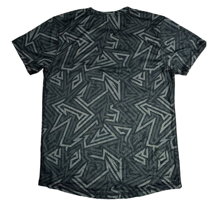 4F2K Ozone Performance Sports T Shirt – Geometric Print Edition 🖤⚡