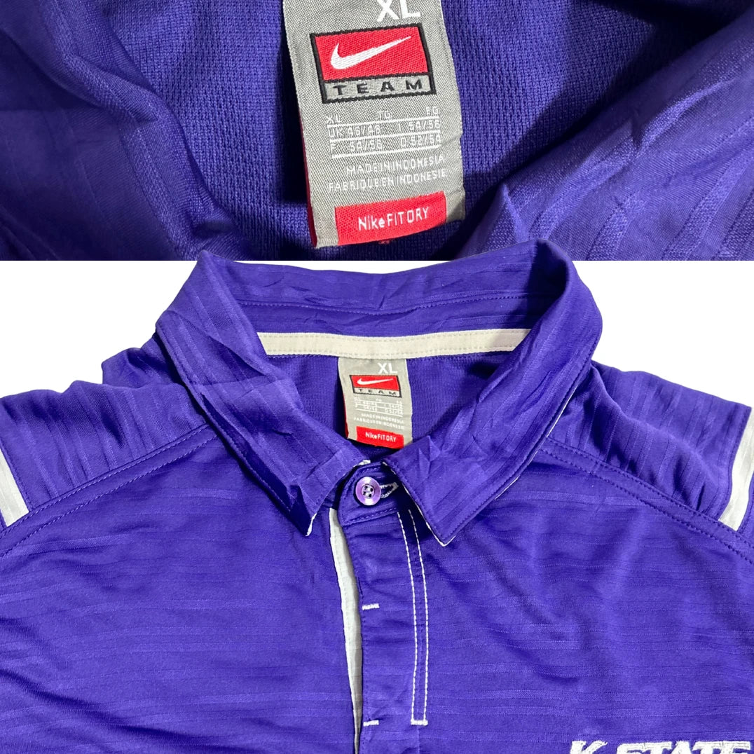 Nike Team K-State Athletic Polo Shirt 👕💜