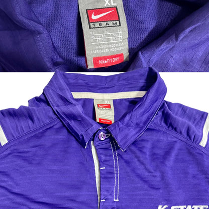 Nike Team K-State Athletic Polo Shirt 👕💜