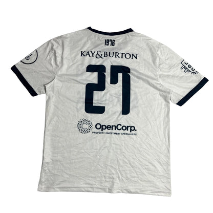 White Soccer Club Match Jersey with Printed Back Number ⚽🤍