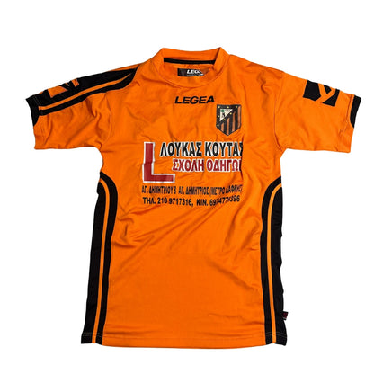 Orange Legea Football Club Match Jersey with Player Print ⚽🧡
