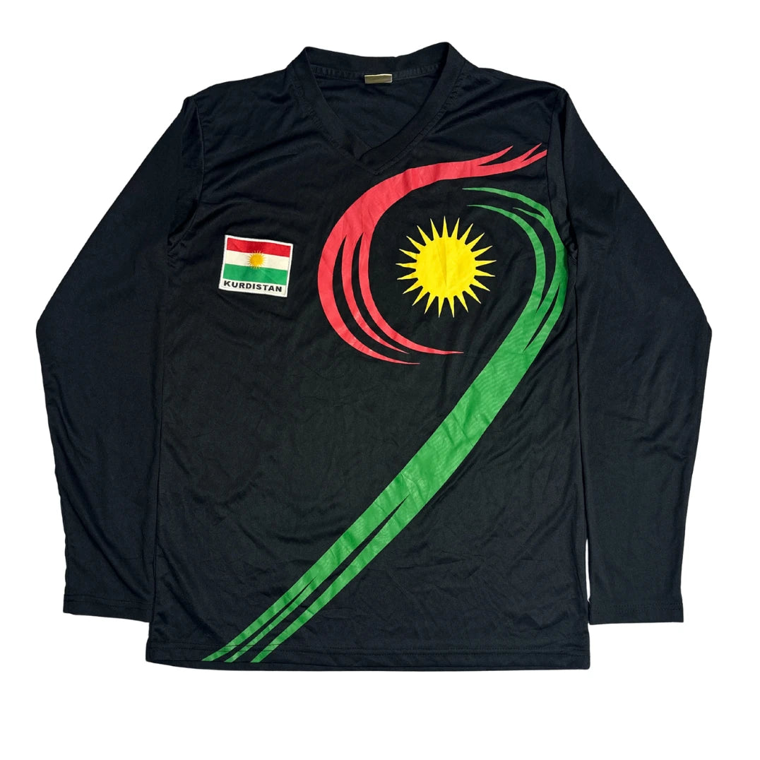 Black Kurdistan Graphic Long Sleeve T Shirt 🖤🌞