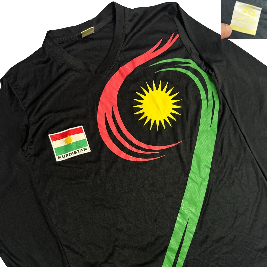 Black Kurdistan Graphic Long Sleeve T Shirt 🖤🌞