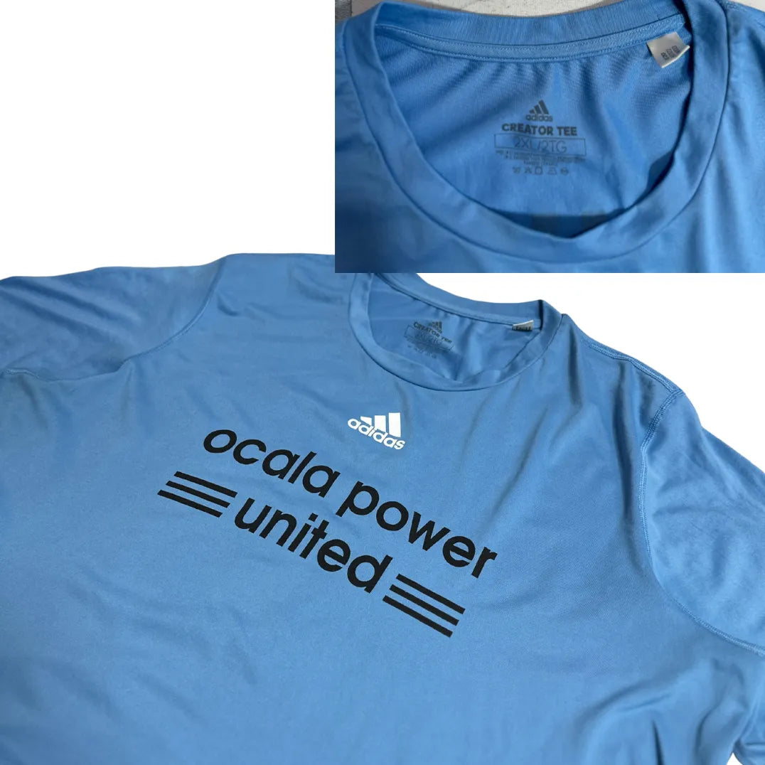 Adidas Light Blue Aeroready Creator Graphic Tee