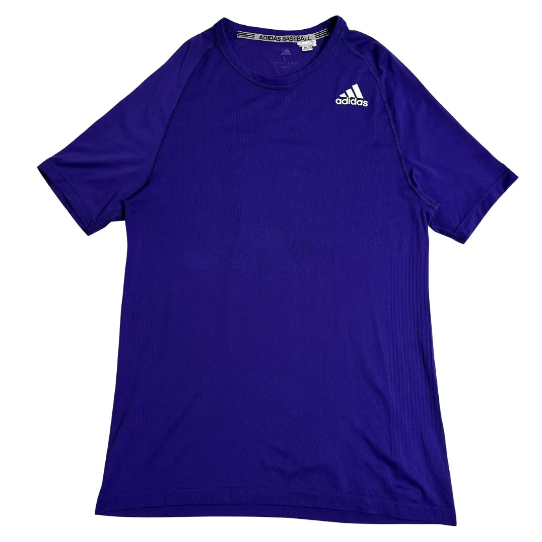 Adidas Purple Baseball Performance Training Tee