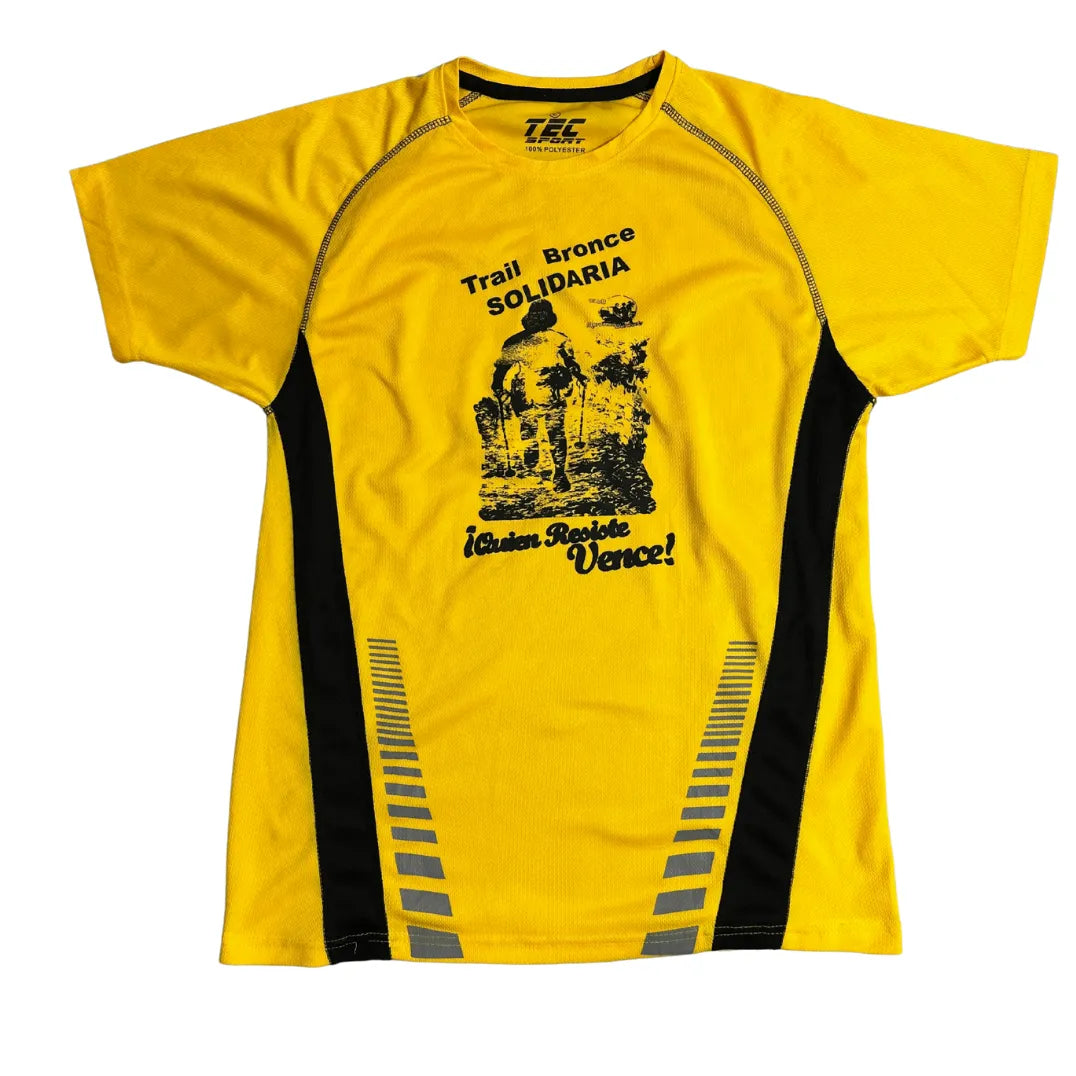 TEC Sport Yellow Trail Running Performance Tee