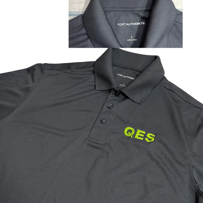 Port Authority Charcoal Grey Polo Shirt with QES Embroidery