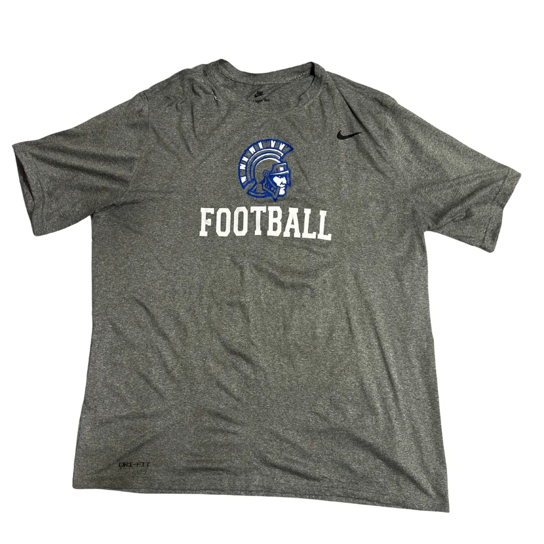 Nike Dri Fit Grey Football Training T Shirt