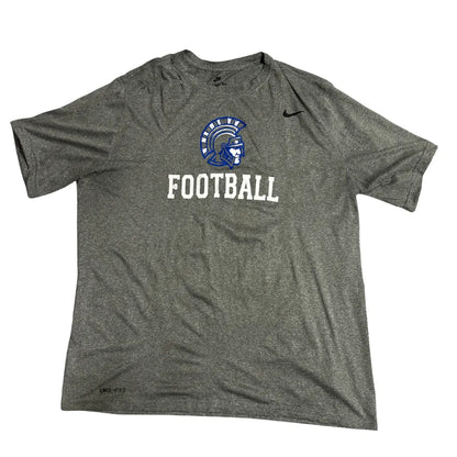 Nike Dri Fit Grey Football Training T Shirt
