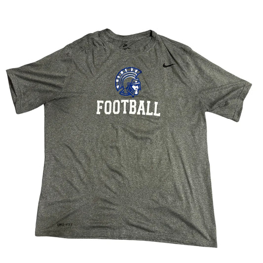 Nike Dri Fit Grey Football Training T Shirt