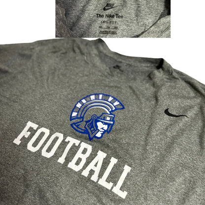 Nike Dri Fit Grey Football Training T Shirt