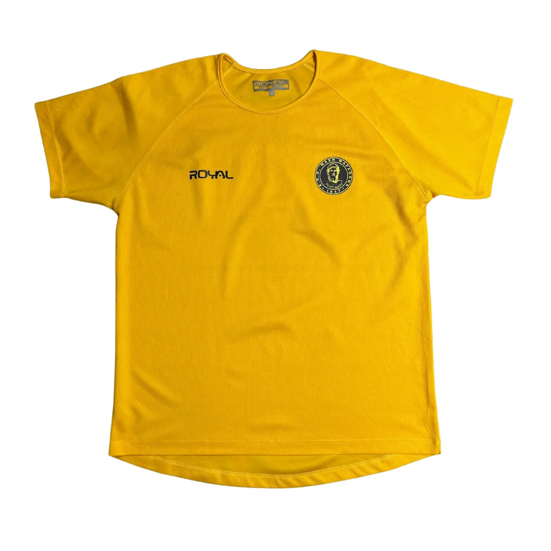 Royal Yellow Athletic Crew Neck Sports T Shirt 👕