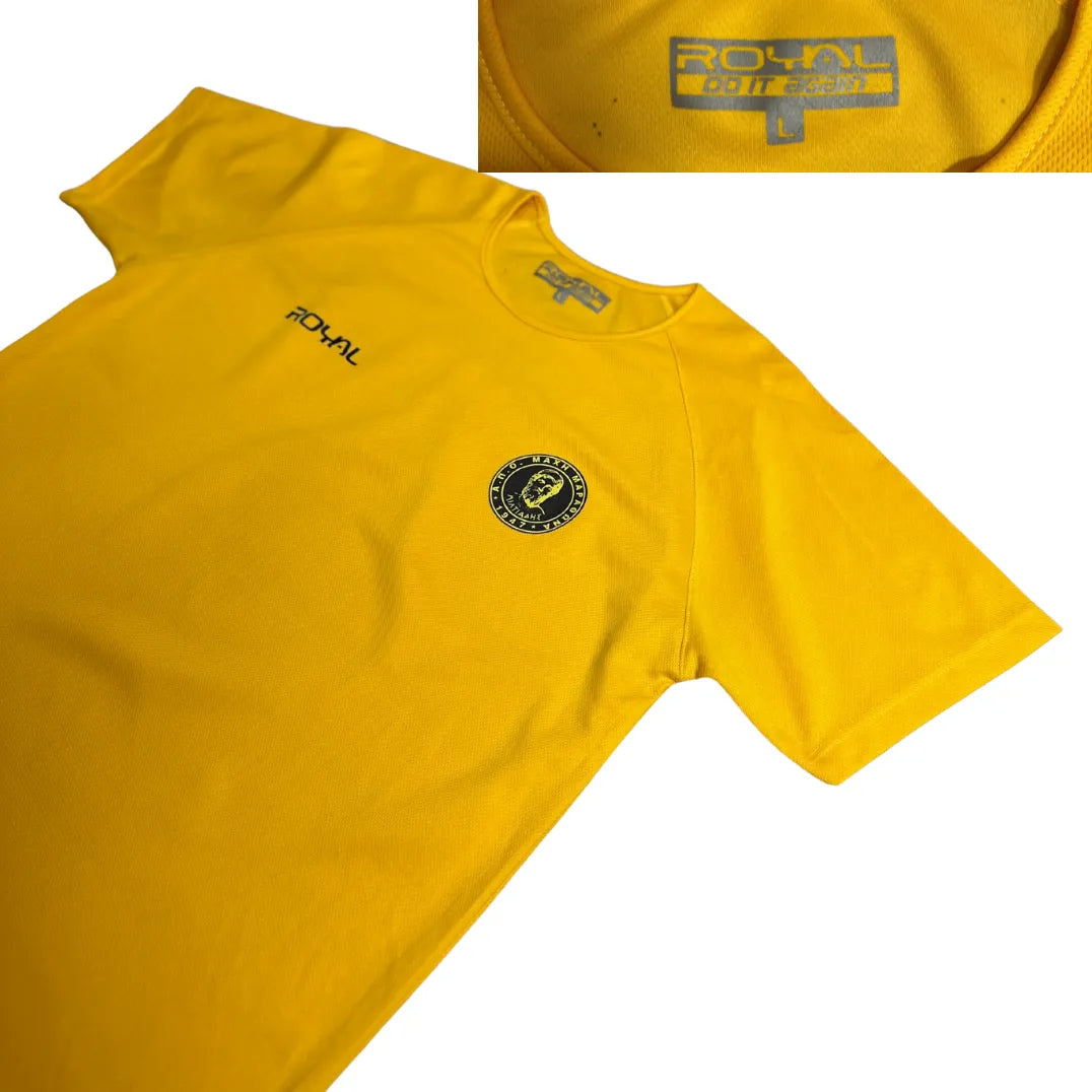 Royal Yellow Athletic Crew Neck Sports T Shirt 👕