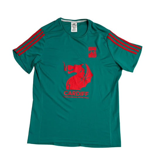 Adidas Cardiff Graphic Performance T Shirt 🟢🐉