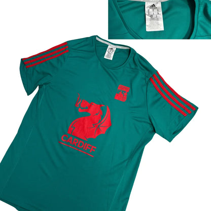 Adidas Cardiff Graphic Performance T Shirt 🟢🐉