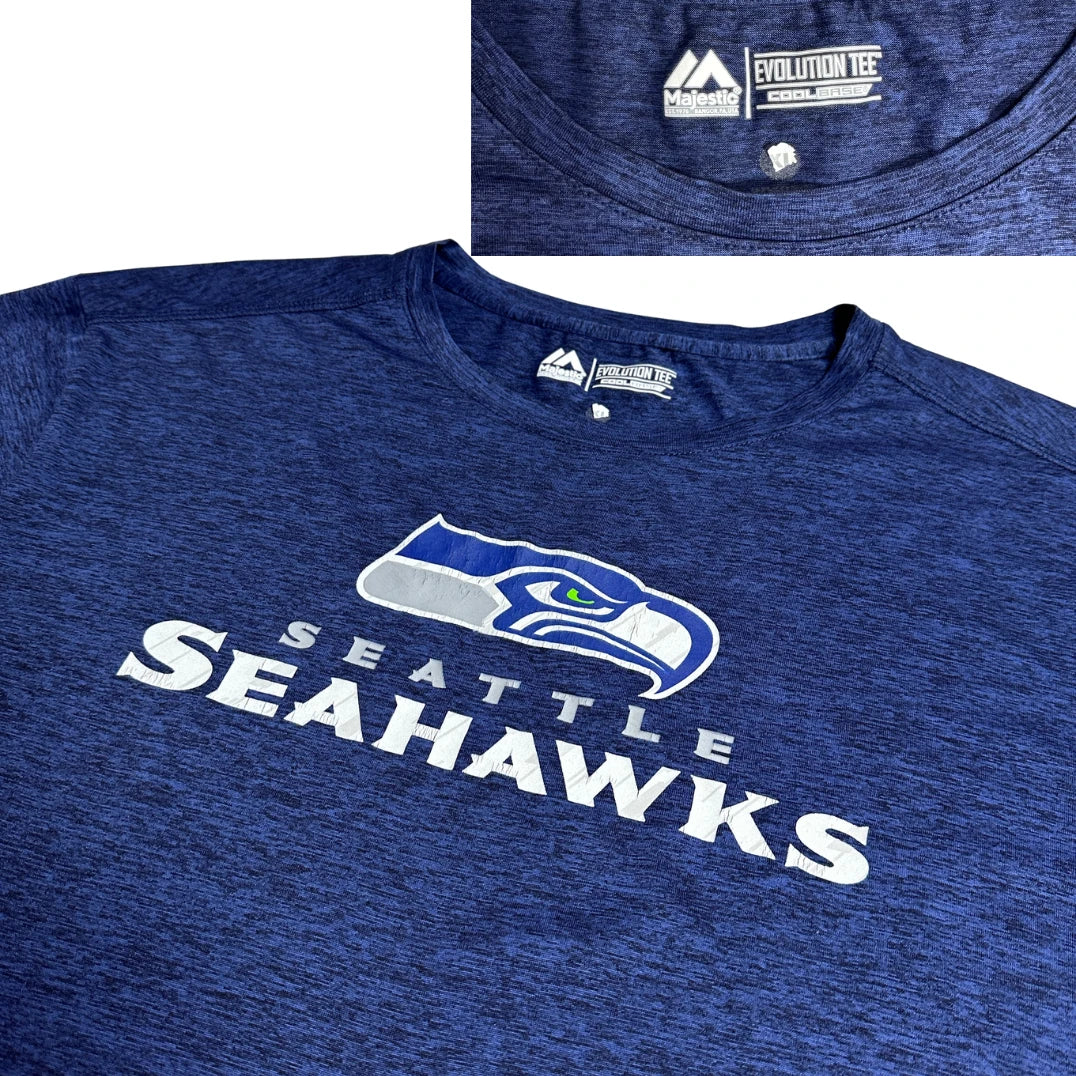 Majestic Seattle Seahawks Evolution Tee Cool Base Shirt 🏈