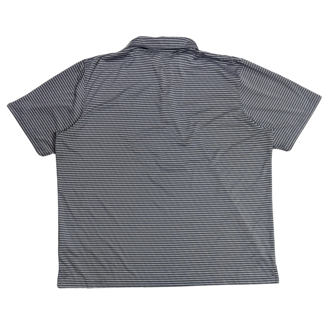 Russell® Grey Striped Polo Shirt – Liberty Flames Edition