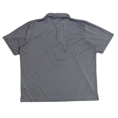 Russell® Grey Striped Polo Shirt – Liberty Flames Edition
