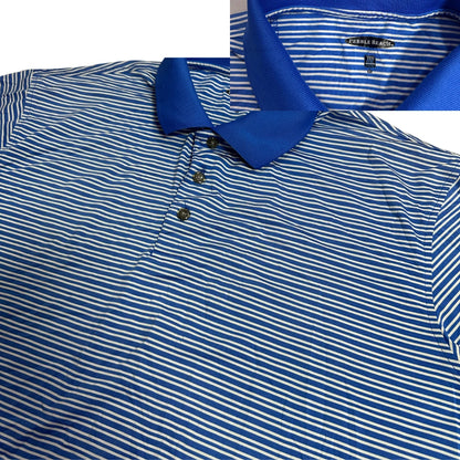 pebble beach® Blue Striped Polo Shirt – Pebble Beach Classic