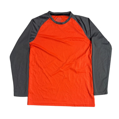 SoCool® Orange & Grey Performance Long Sleeve Tee – Active Training Wear