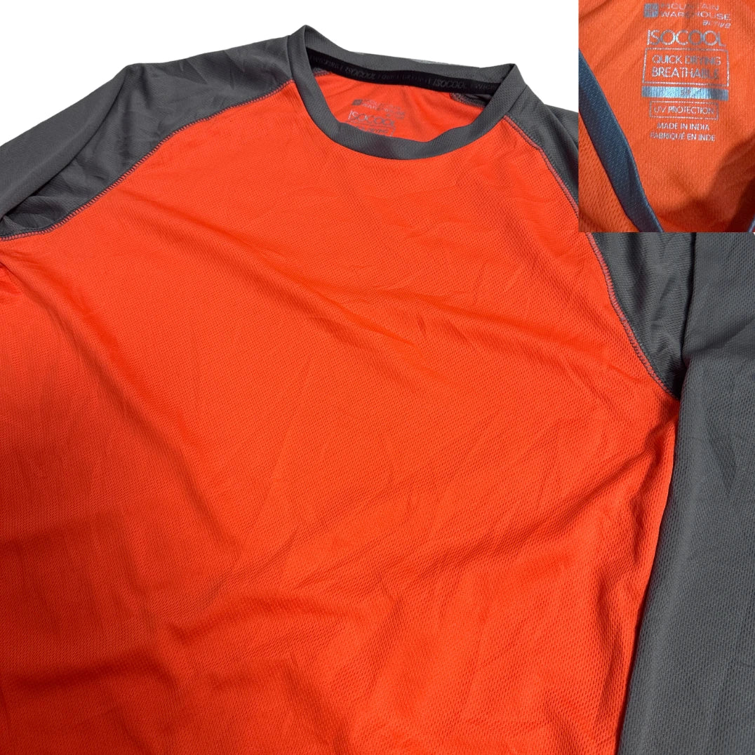 SoCool® Orange & Grey Performance Long Sleeve Tee – Active Training Wear