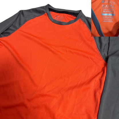 SoCool® Orange & Grey Performance Long Sleeve Tee – Active Training Wear