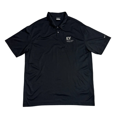 Nike Golf Dri-FIT Black Performance Polo with EY Logo 🖤