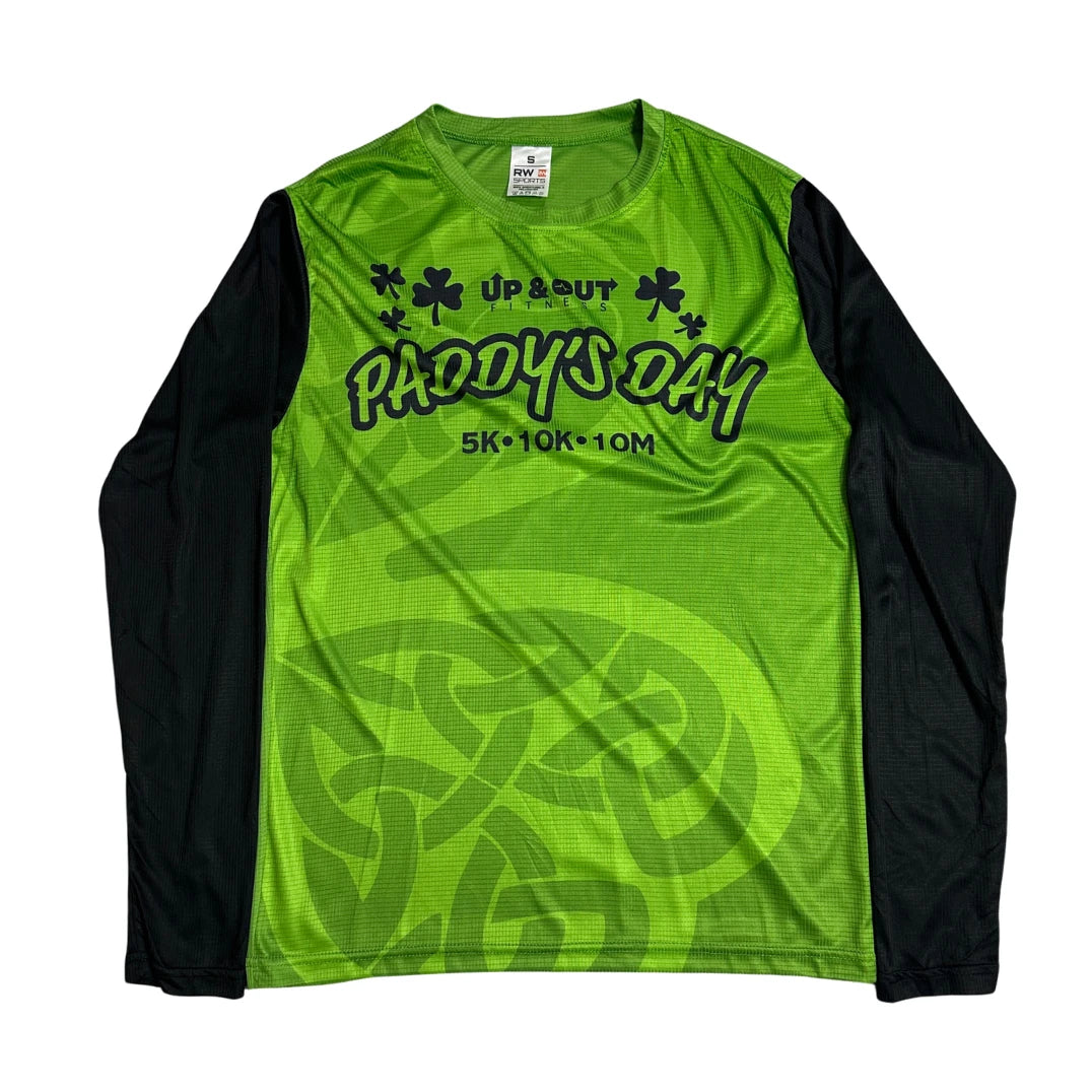 Up & Out Fitness Paddy’s Day Graphic Sports Tee Green 🍀