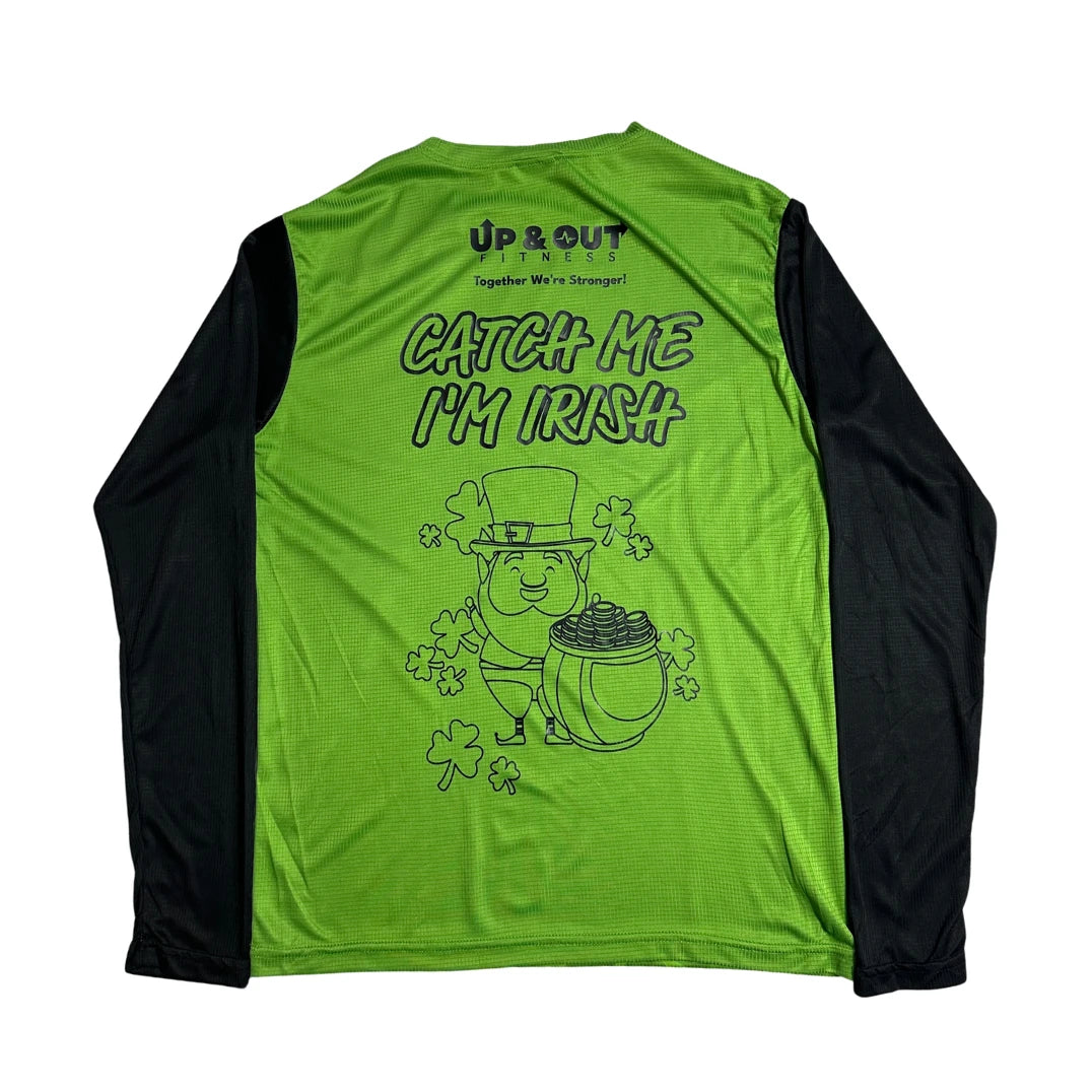 Up & Out Fitness Paddy’s Day Graphic Sports Tee Green 🍀