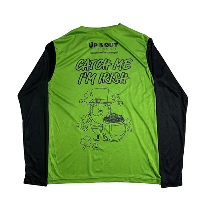 Up & Out Fitness Paddy’s Day Graphic Sports Tee Green 🍀