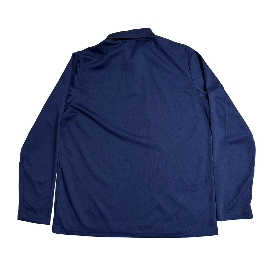 Shein ® Navy Long Sleeve Polo Shirt 🔵