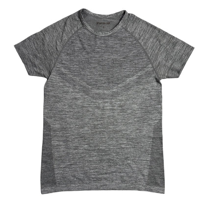 Workout® Textured Grey Seamless Sports Tee