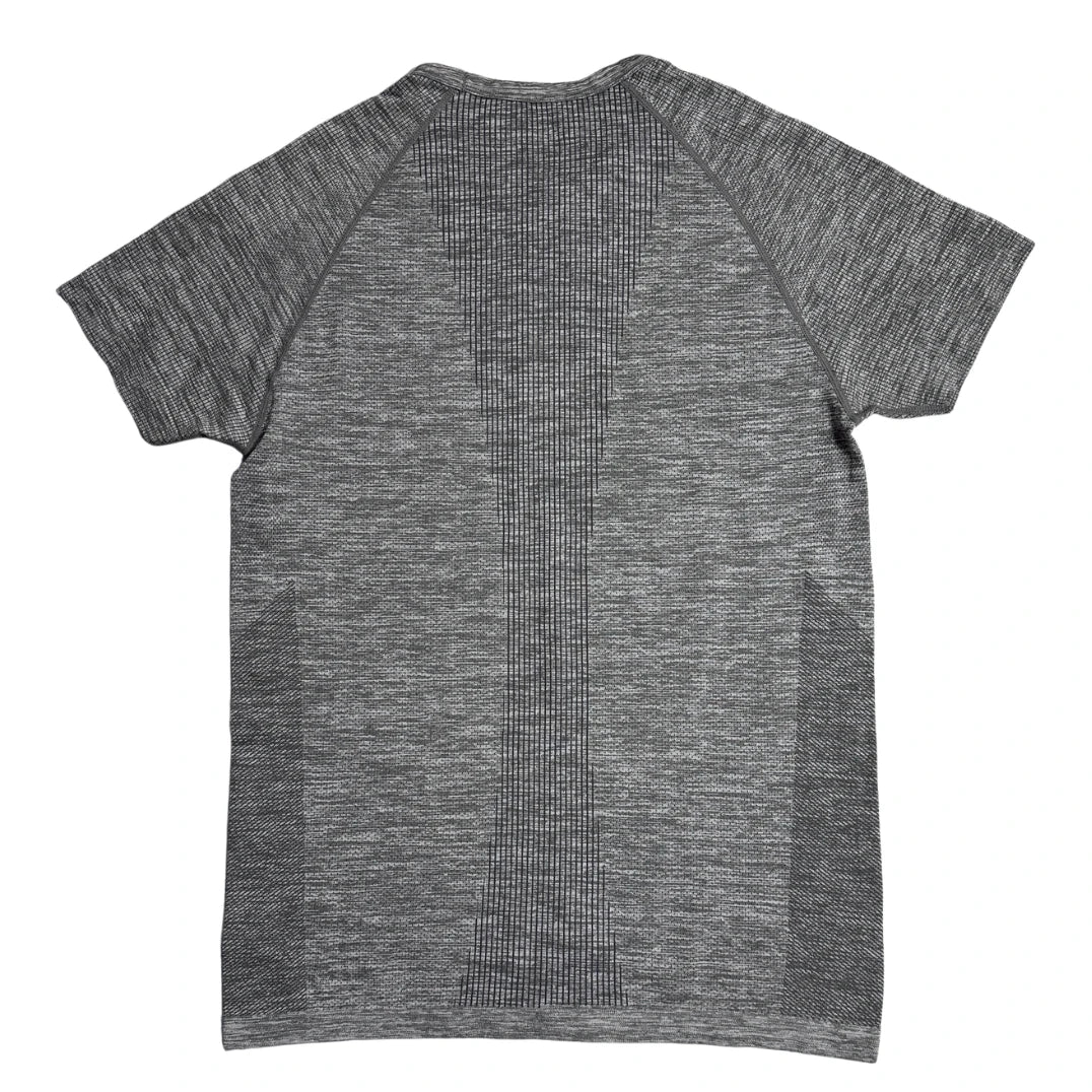 Workout® Textured Grey Seamless Sports Tee
