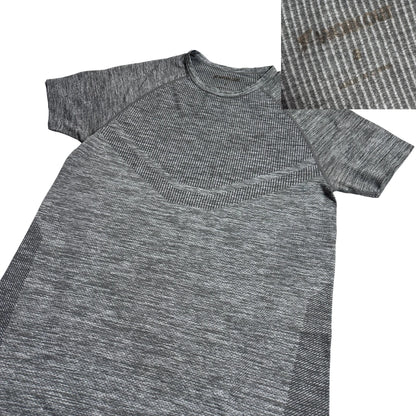 Workout® Textured Grey Seamless Sports Tee