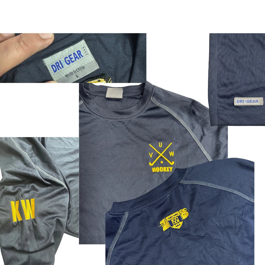 Dri Gear®  Navy Hockey Performance Tee