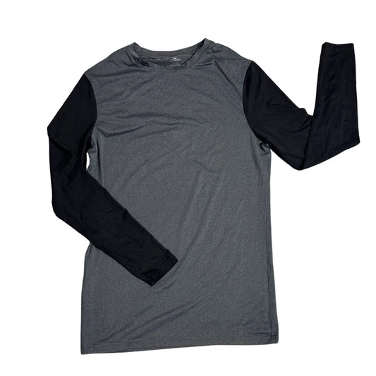 Crane® Dual Tone Grey & Black Long Sleeve Active Shirt