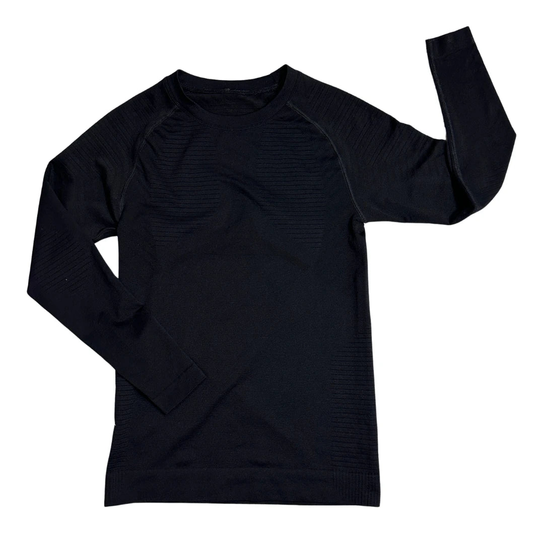 Compression® Black Textured Compression Style Shirt