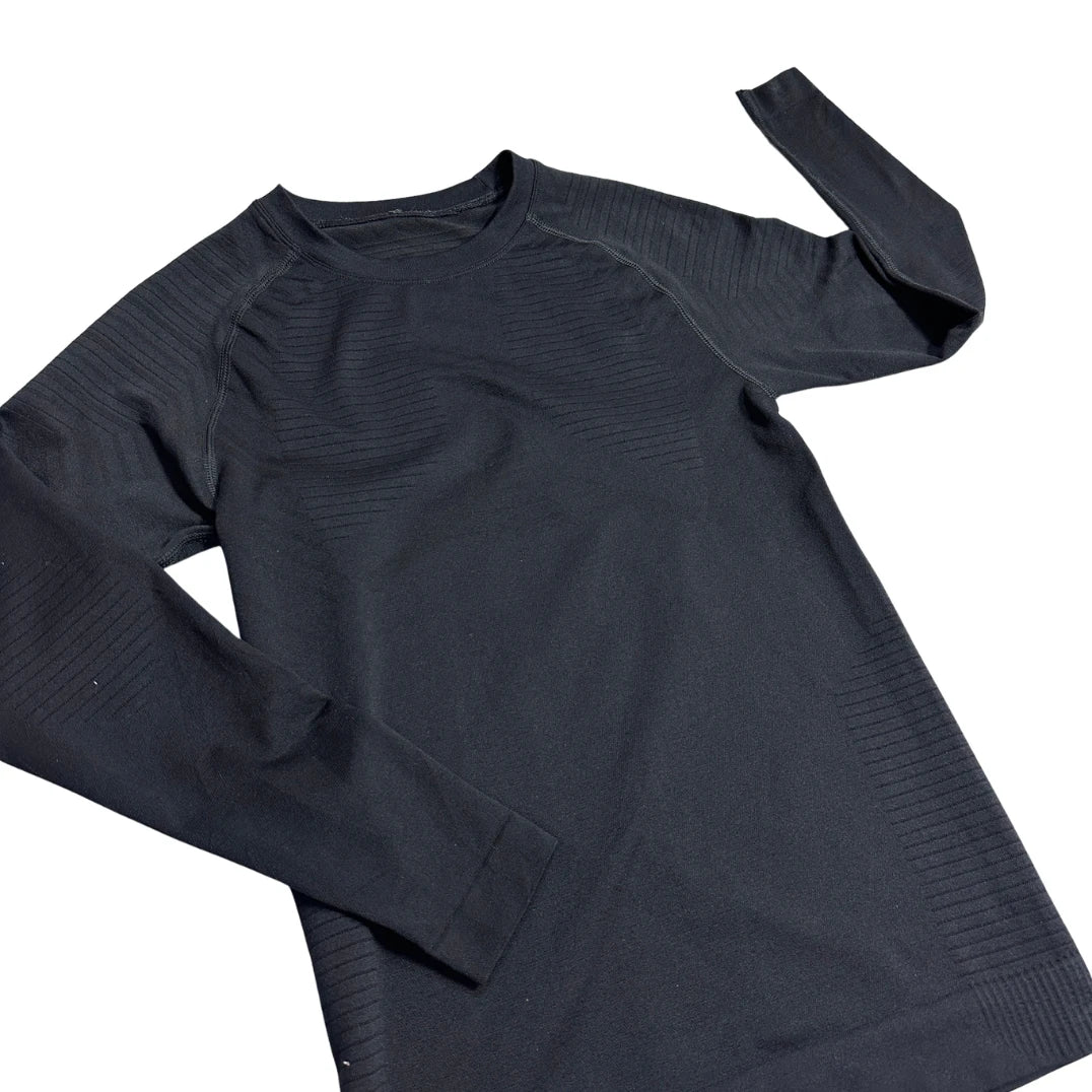 Compression® Black Textured Compression Style Shirt